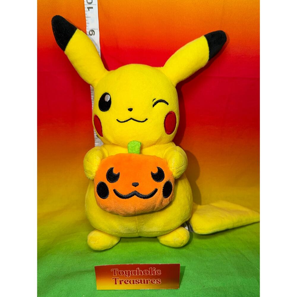 Pokemon Halloween Pikachu with Pumpkin Plush